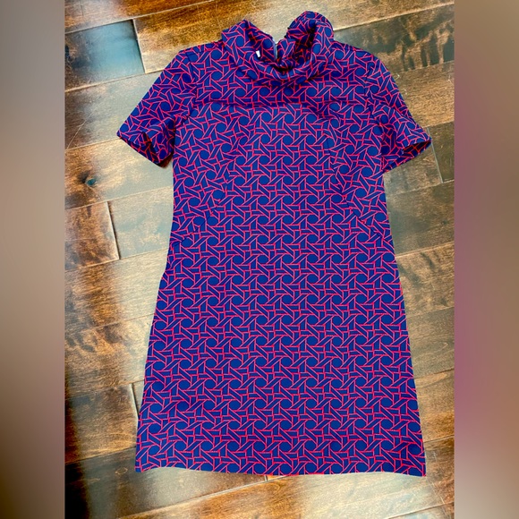 Classic 1960’s Navy & Red Stewardess Style Dress - Jackie O Style - Picture 9 of 9